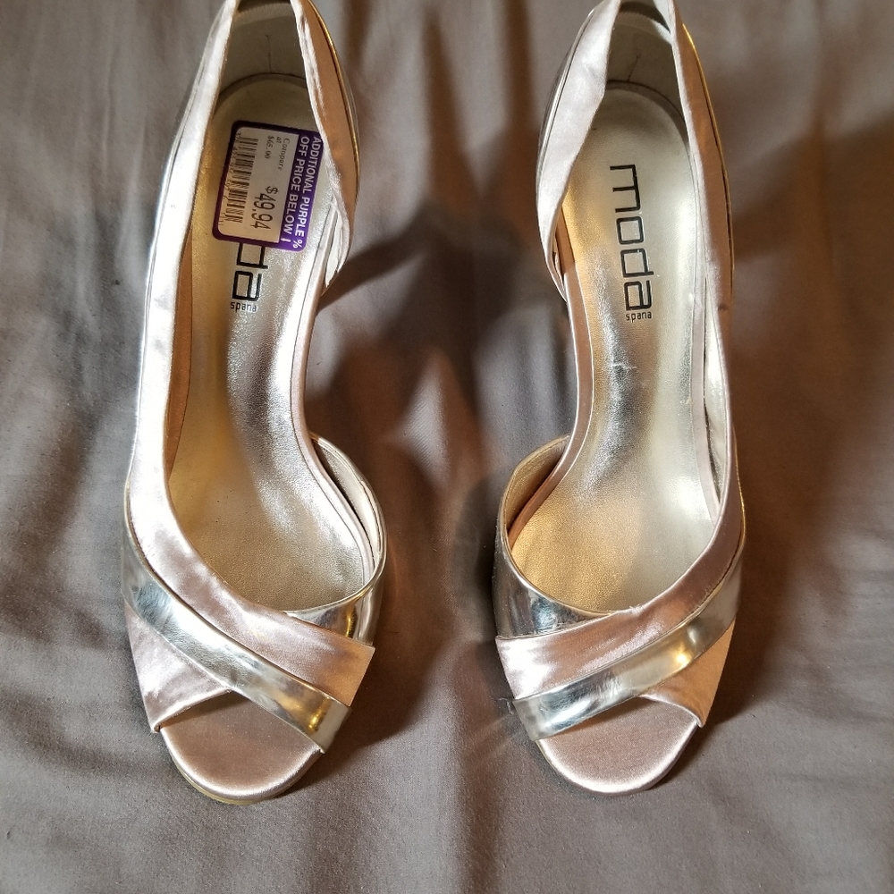 Gold heels